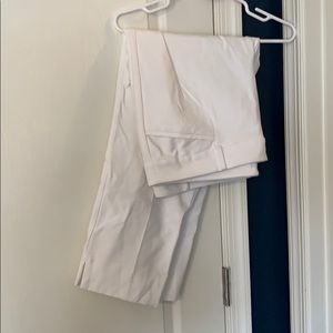 Loft white work pants